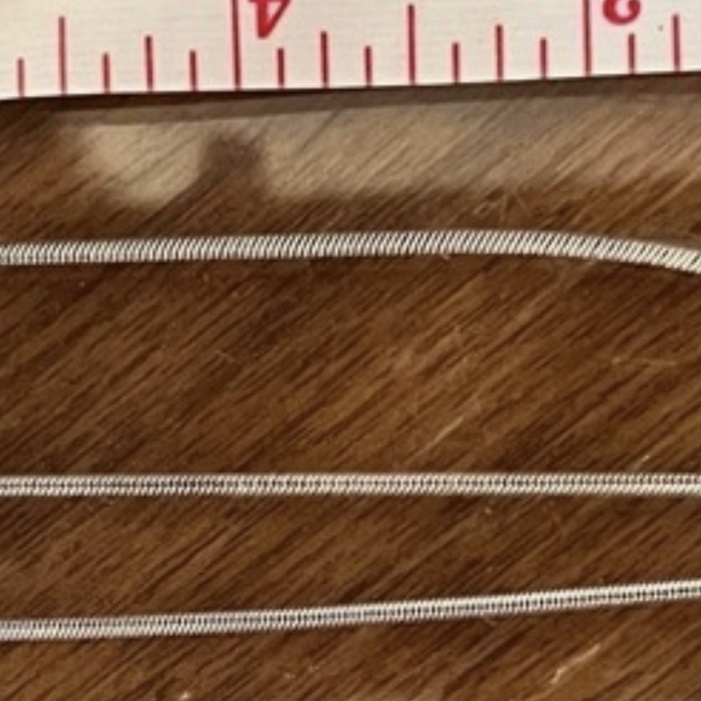 Two Elegant 925 Sterling Silver Box Chain Necklace - Picture 8 of 15